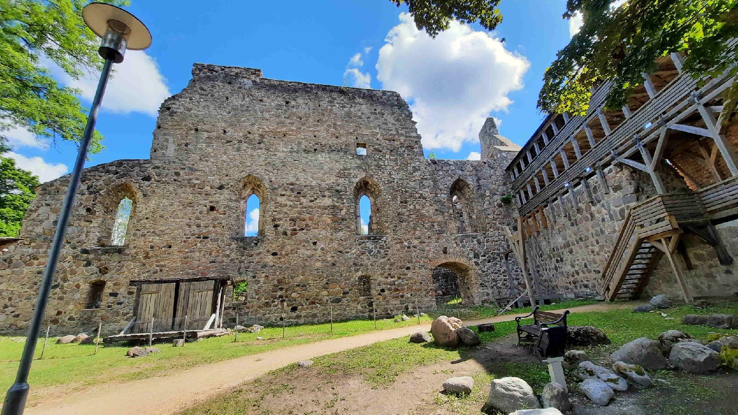 Z2406-15 J4 196 Sigulda - Dtail du chteau totalement en ruines