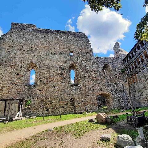 Z2406-15 J4 196 Sigulda - Dtail du chteau totalement en ruines