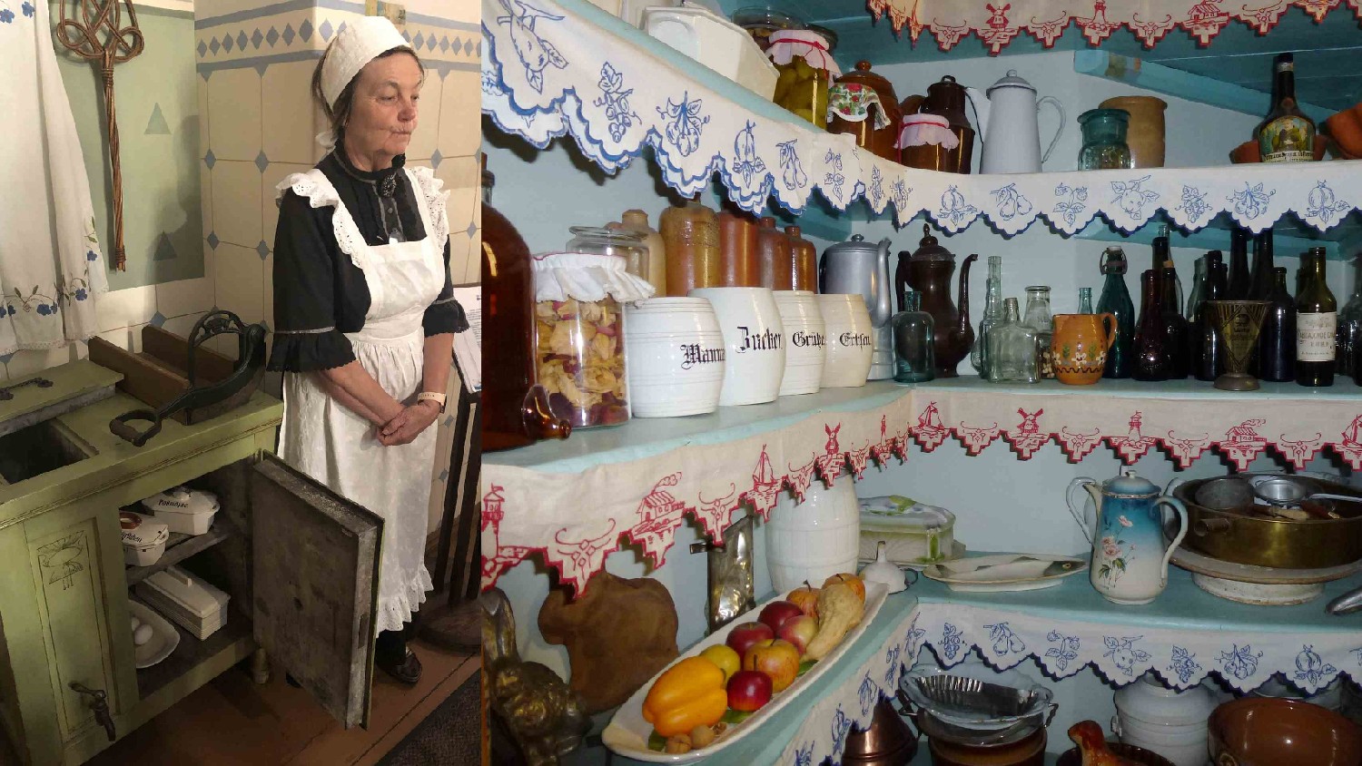 Z2406-16 J5 274 Riga - au Musée d'Art Nouveau - la cuisine Frigo et placard