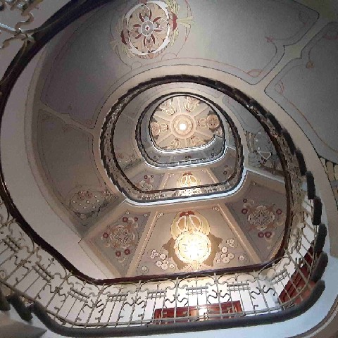 Z2406-16 J5 247 - Riga - Escalier au Musée d'Art Nouveau