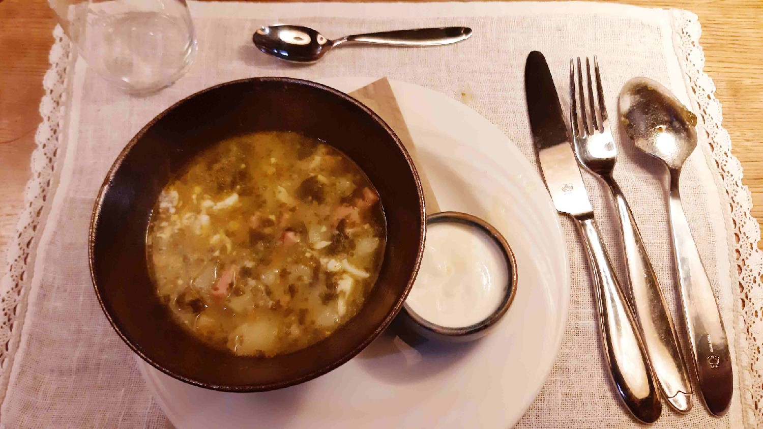 Z2406-17 J6 393 Kuldiga - au resto Pagrabins Soup of the day