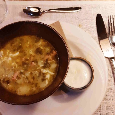 Z2406-17 J6 393 Kuldiga - au resto Pagrabins Soup of the day